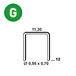 3000 AGRAFES VX-12 GALVA - ASLAFIX - 6VX121