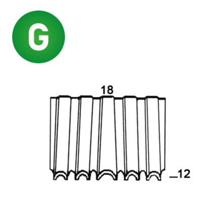 2375 AGRAFES MINI-CROCO WM-12 / 18 - ASLAFIX - 6WM121