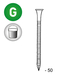 POINTE D'ANCRAGE GALVA 4,0X50 EN SEAU - ASLAFIX - AN40506S