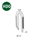 1500 CRAMPILLONS BD 3,15X30 D HDG - ASLAFIX - BDCR3230D6