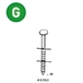 19500 COILS BO 21/23 X 35 ANNELÉES GALVA - ASLAFIX - BO-21356