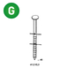 15600 COILS BO 21/23 X 45 ANNELÉES GALVA - ASLAFIX - BO-21456