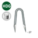 CRAMPILLON GALVA HDG 2,7X27 EN SEAU - ASLAFIX - CR270275S