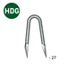 CRAMPILLON GALVA HDG 2,7X27 - ASLAFIX - CR270275
