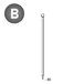 2200 POINTES D34° 28 X 80 LISSES - ASLAFIX - D3428801