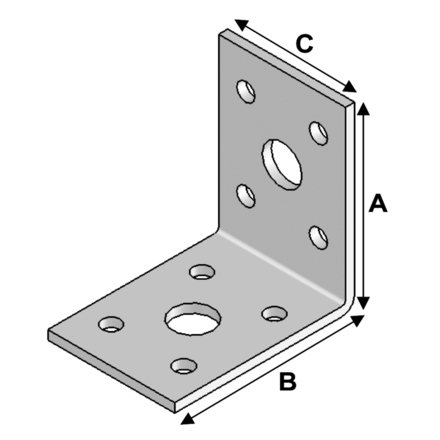 ÉQUERRE 50X50X40X2,5 - ASLAFIX - EA05050325