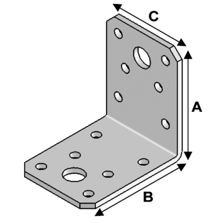 ÉQUERRE 60X60X45X3,0 - ASLAFIX - EA06060430