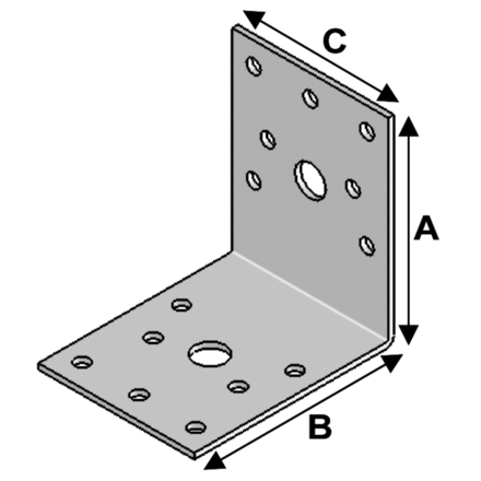 ÉQUERRE 70X70X55X2,0 - ASLAFIX - EA07070525