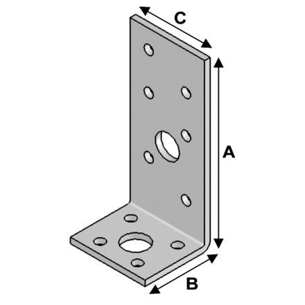 ÉQUERRE 90X35X40X3,0 - ASLAFIX - EA09030430