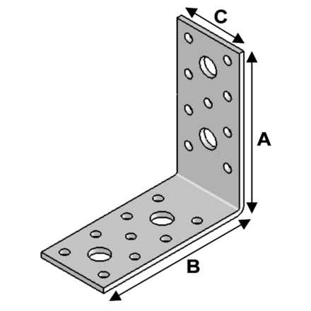 ÉQUERRE 90X90X40X3,0 - ASLAFIX - EA09090430