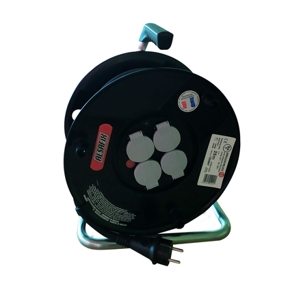 ENROULEUR ÉLECTRIQUE 25 M 3 X 2,5 H07 RN-F - ASLAFIX - ENR77315