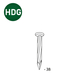 6000 COILS S 2,5X38 ACIER HDG - ASLAFIX - FAP38V5