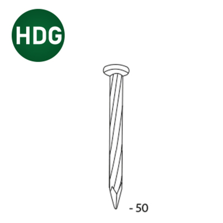6000 COILS S 2,5X50 ACIER HDG - ASLAFIX - FAP50V5