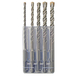 COFFRET DE 5 FORETS BÉTON 2T SDS+ (5-6-8-10-12/160) - ASLAFIX - FORETS5B