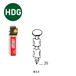 PACKS JDB 20° 25X25 ANNELÉES HDG - 2000 POINTES + 2 GAZ - ASLAFIX - P2025256