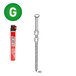 PACK 20° 3,1 X 80 ANNELÉE GALVANISÉE - 2200 POINTES + 2 GAZ - ASLAFIX - P2031806