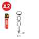 PACKS JDB 25° 28X32 ANNELÉES INOX - 2000 POINTES + 2 GAZ - ASLAFIX - P2528329