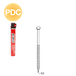 PACK 34° 28 X 63 ANNELÉES PDC - 2040 POINTES + 2 GAZ - ASLAFIX - P3428632DC