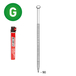 PACK 34° 3,1 X 90 ANNELÉE GALVANISÉE - 2200 POINTES + 2 GAZ - ASLAFIX - P3431906