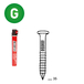 PACK 34° 40X35 ANNELÉES GALVA + 2 GAZ - ASLAFIX - P3440356