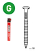 PACK 34° 40X50 ANNELÉES GALVA + 2 GAZ - ASLAFIX - P3440506