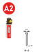 PACK 2 000 J-15 INOX + 2 GAZ GAZ0020 - ASLAFIX - P6J-169