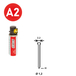 PACK 2 000 J-20 INOX + 2 GAZ GAZ0020 - ASLAFIX - P6J-199