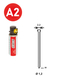 PACK 2 000 J-30 INOX + 2 GAZ GAZ0020 - ASLAFIX - P6J-309