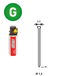 PACK 2 000 J-32 GALVA + 2 GAZ GAZ0020 - ASLAFIX - P6J-321