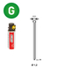 PACK 2 000 J-35 GALVA + 2 GAZ GAZ0020 - ASLAFIX - P6J-351