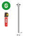 PACK 2 000 J-45 GALVA + 2 GAZ GAZ0020 - ASLAFIX - P6J-451