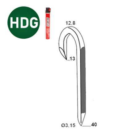 PACK 2000 CRAMPILLONS EN BANDE 3,15X40/13 GALVA + 2 GAZ - ASLAFIX - PBDCR32401
