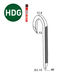 PACK 2000 CRAMPILLONS EN BANDE 3,15X40/13 GALVA + 2 GAZ - ASLAFIX - PBDCR32401