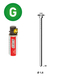 PACK Pointes fines BRADS 20°+GAZ 16/50 GALVA - ASLAFIX - PO62370