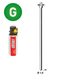 PACK Pointes fines BRADS 20°+GAZ 16/64 GALVA - ASLAFIX - PO62380