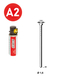 PACK Pointes fines BRADS 20°+GAZ 16/45 INOX - ASLAFIX - PO62385