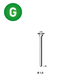 2000 Pointes fines BRADS 20°-16/32 GALVA - ASLAFIX - PO62750