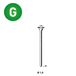 2000 Pointes fines BRADS 20°-16/38 GALVA - ASLAFIX - PO62752