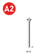 2000 Pointes fines BRADS 20°-16/38 INOX - ASLAFIX - PO62762