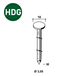 7200 COILS 3,05 X 32 ANNELÉES HDG - ASLAFIX - R163032G