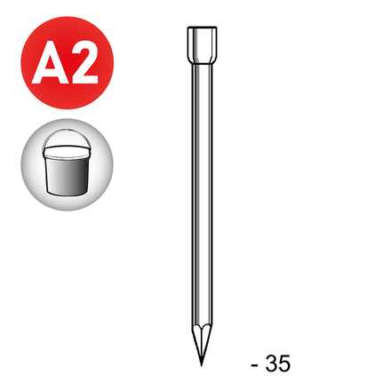 POINTE TH INOX 1,8X35 EN SEAU DE 5 KG - ASLAFIX - TH180359S