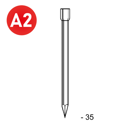POINTE TH INOX 1,8X35 - 2,5 KG - ASLAFIX - TH180359