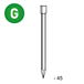 Pointes tête homme galvanisée 2,2X45 - 2,5 KG - ASLAFIX - TH220455