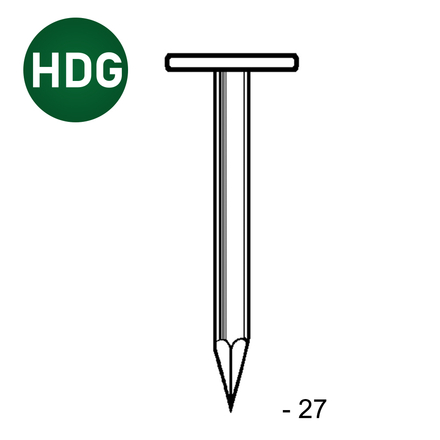 TEL LISSE HDG 2,5X27 - 5 KG - ASLAFIX - TL250275