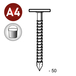 Pointe tête extra large annelées INOX 2,8/3,1X50 EN SEAU DE 5 KG - ASLAFIX - TL280509S