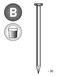 Pointe tête plate lisse 1,8X30 EN SEAU DE 5 KG - ASLAFIX - TP180301S
