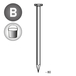 Pointe tête plate lisse 3,5X80 EN SEAU DE 5 KG - ASLAFIX - TP350801S