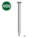 Pointe tête plate lisse HDG 4,0X90 - 5 KG - ASLAFIX - TP400905