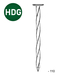 Pointe tête plate carré-torsadée HDG 4,5X110 - 5 KG - ASLAFIX - TP451107
