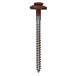 100 VIS BOIS VBJ 4,5 X 80 INOX MARRON CUIVRÉ TX 20 - ASLAFIX - VBJ45080MA
